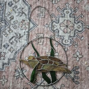 Stained Glass Turtle Suncatcher